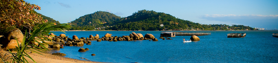 Bela praia em Floripa