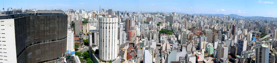 Cidade de São Paulo vista de cima