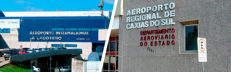 aeroporto salgado filho e caxias do sul