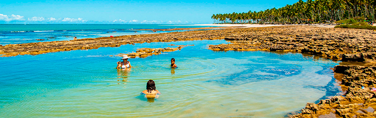 Praia dos carneiros piscinas naturais