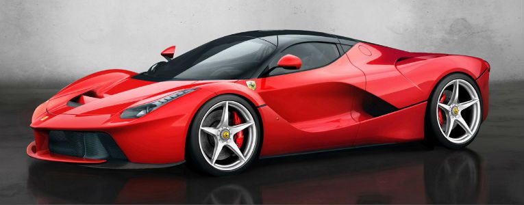 Ferrari LaFerrari Ferrari LaFerrari na cor vermelha.