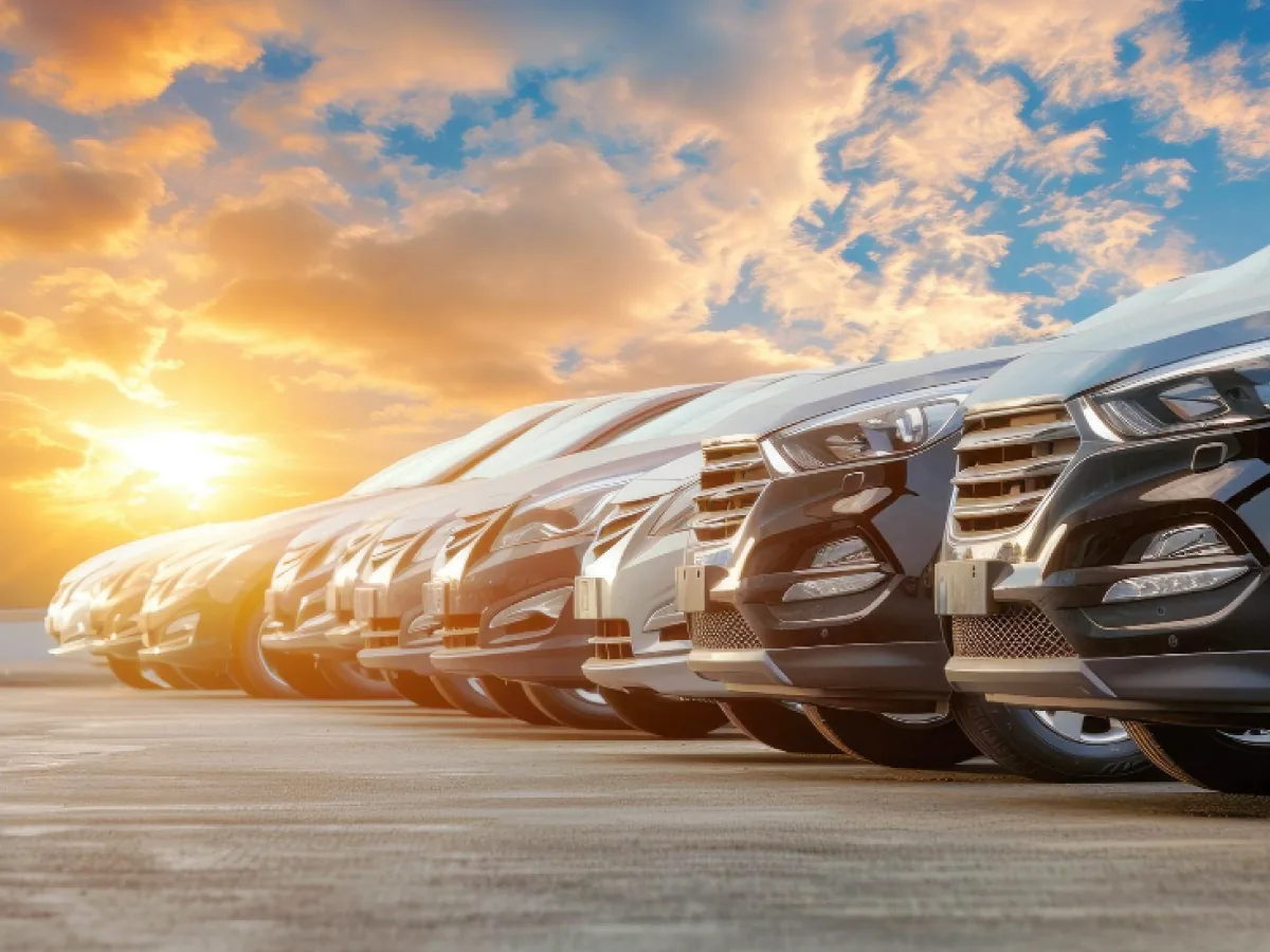 Carros modernos e variados disponíveis em planos de assinatura.